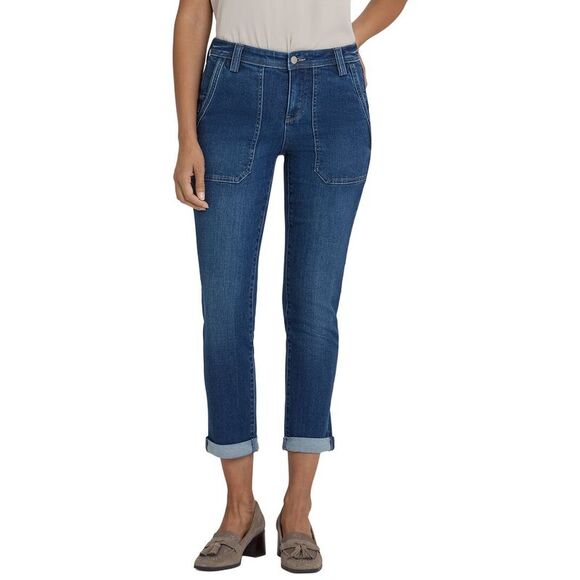 NYDJ Denim - Nydj Womens Margot Vintage Lapis Girlfriend Jean